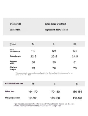 Men’s Graffiti T-Shirt - Loose Cartoon Print - MRC STORET-ShirtsMy StoreMen’s Graffiti T-Shirt - Loose Cartoon Print My Store MRC STORECJYH233230605EVBeige GrayL