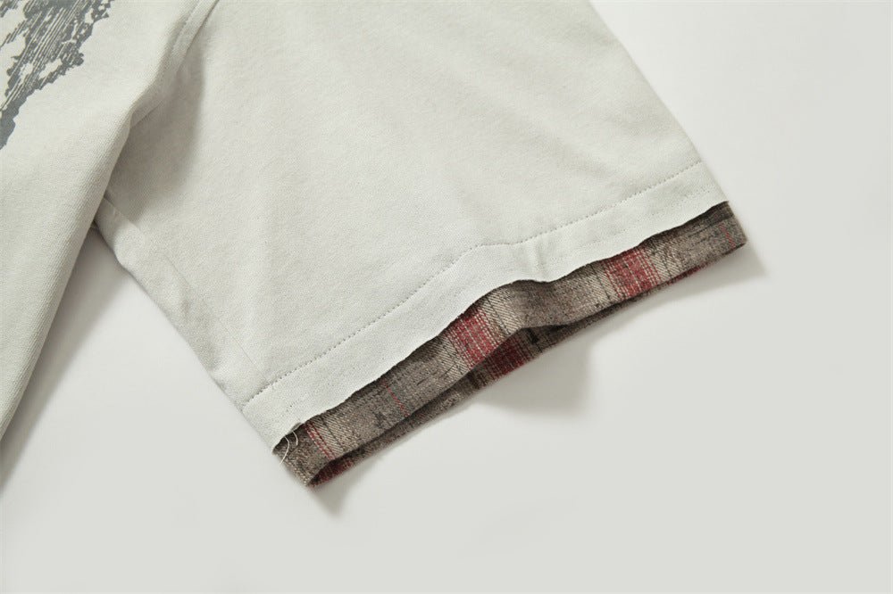 Men’s Graffiti Top - Loose Short - Sleeve Street Shirt - MRC STOREshirtMy StoreMen’s Graffiti Top - Loose Short - Sleeve Street Shirt My Store MRC STORECJDS239113706FUWild RedL