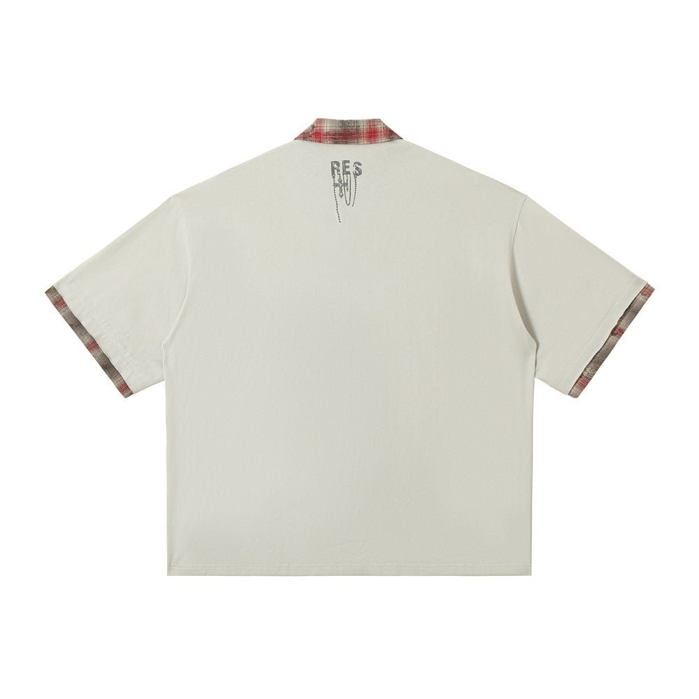 Men’s Graffiti Top - Loose Short - Sleeve Street Shirt - MRC STOREshirtMy StoreMen’s Graffiti Top - Loose Short - Sleeve Street Shirt My Store MRC STORECJDS239113702BYResidual BlueL