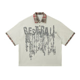 Men’s Graffiti Top - Loose Short - Sleeve Street Shirt - MRC STOREshirtMy StoreMen’s Graffiti Top - Loose Short - Sleeve Street Shirt My Store  33.36MRC STORECJDS239113706FUWild RedL