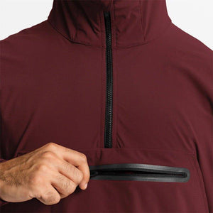 Men's Lightweight Hooded Windbreaker with Front Zipper Pocket - MRC STORE