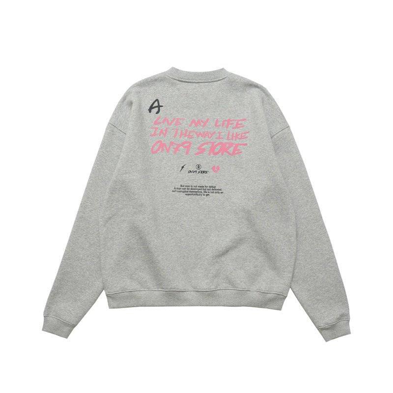 Men's Loose Fit High Street Letter Sweater – Trendy Pullover - MRC STORESweaters & HoodiesMy StoreMen's Loose Fit High Street Letter Sweater – Trendy Pullover - MRC STOREMRC STORECJWY215054906FUFlower GrayL