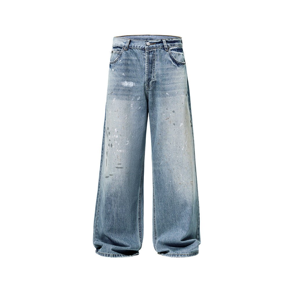 Men’s Loose Jeans - Splash - Ink Washed Style - MRC STOREjeansMy StoreMen’s Loose Jeans - Splash - Ink Washed Style My Store MRC STORECJNZ241563005EVIce Blue2XL