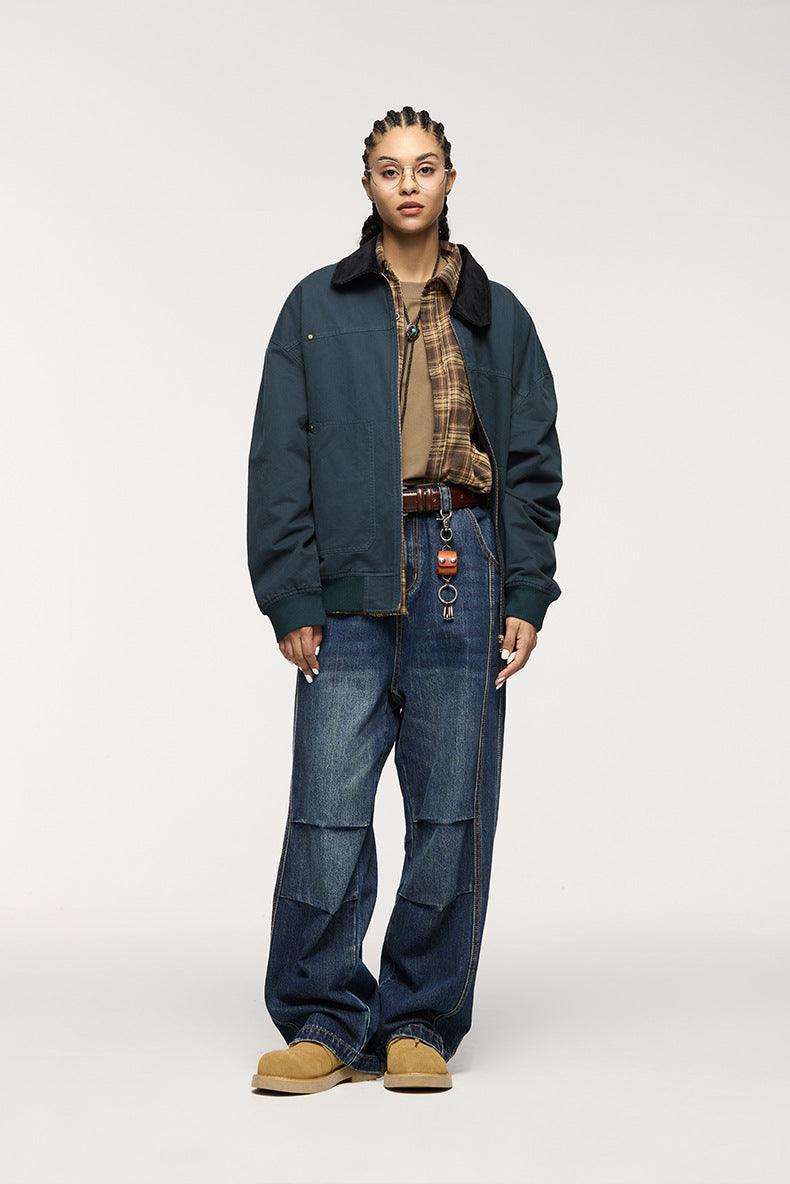 Men's Loose Retro Straight Jeans - MRC STOREbottomsMy StoreMen's Loose Retro Straight Jeans - MRC STOREMRC STORECJXX214069903CXBlack And GrayL