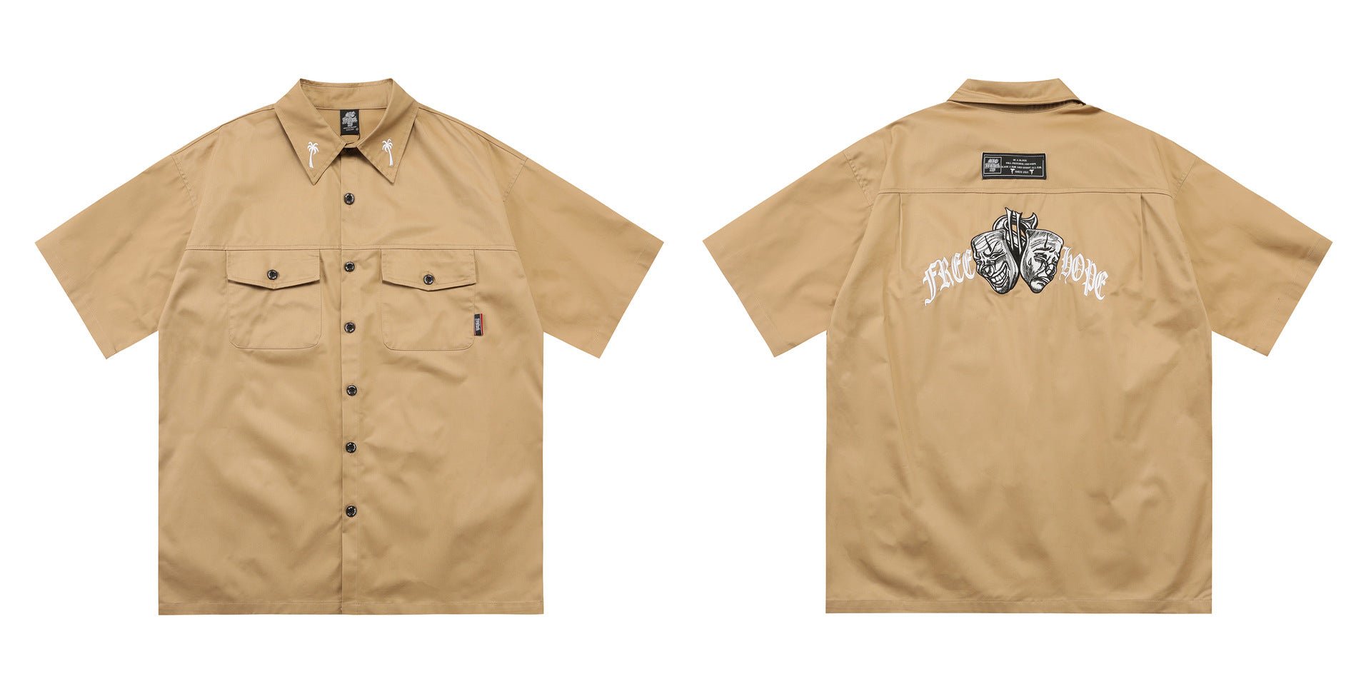 Men’s Plus Size Shirt - Embroidered Work Loose - MRC STOREshirtMy StoreMen’s Plus Size Shirt - Embroidered Work Loose My Store  42.61MRC STORECJDS240359606FUKhakiL