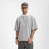 Men’s Polo Shirt - Mountain Contrast Lapel - MRC STOREshirtMy StoreMen’s Polo Shirt - Mountain Contrast Lapel My Store MRC STORECJYH233225102BYFlower GrayL