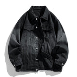 Men's Retro Loose Denim Jacket – Trendy Acetate Fiber Jacket for Casual Wear - MRC STOREJacketsMy StoreMen's Retro Loose Denim Jacket – Trendy Acetate Fiber Jacket for Casual Wear - MRC STOREMRC STORECJXZ228150705EVBlack2XL