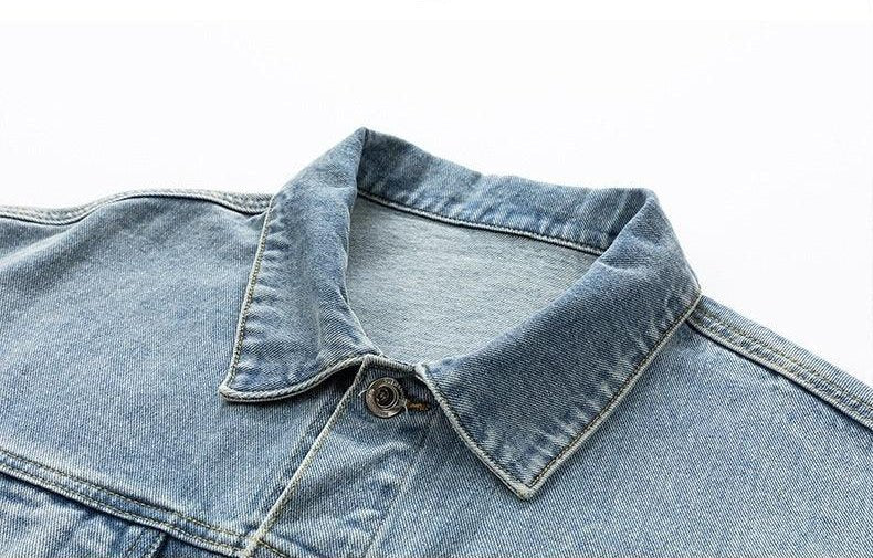 Men's Retro Loose Denim Jacket – Trendy Acetate Fiber Jacket for Casual Wear - MRC STOREJacketsMy StoreMen's Retro Loose Denim Jacket – Trendy Acetate Fiber Jacket for Casual Wear - MRC STOREMRC STORECJXZ228150710JQLight Blue2XL