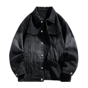 Men's Retro Loose Denim Jacket – Trendy Acetate Fiber Jacket for Casual Wear - MRC STOREJacketsMy StoreMen's Retro Loose Denim Jacket – Trendy Acetate Fiber Jacket for Casual Wear - MRC STOREMRC STORECJXZ228150705EVBlack2XL