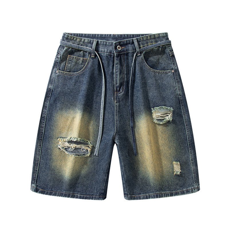 Men’s Ripped Jeans - American High Street Retro - MRC STOREjeansMy StoreMen’s Ripped Jeans - American High Street Retro My Store MRC STORECJYD240189405EV2XLRetro Blue