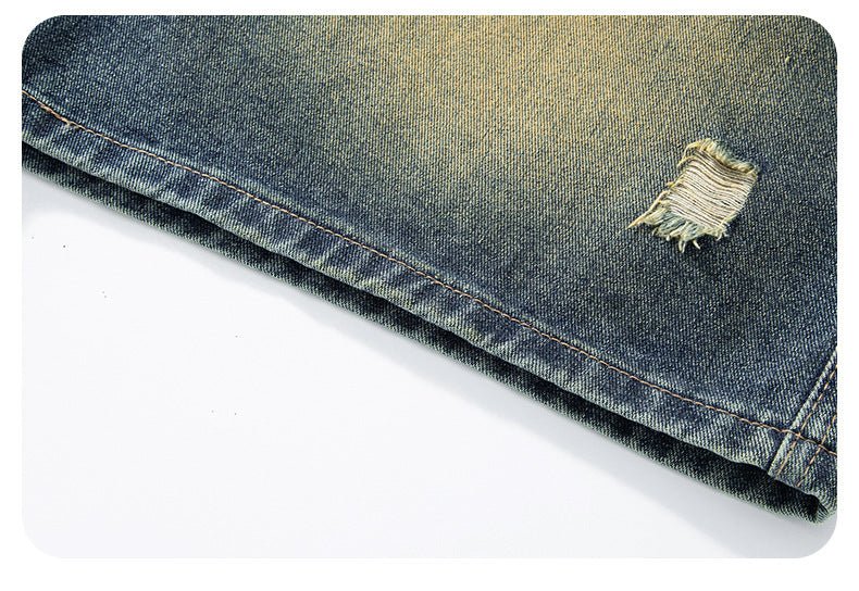 Men’s Ripped Jeans - American High Street Retro - MRC STOREjeansMy StoreMen’s Ripped Jeans - American High Street Retro My Store MRC STORECJYD240189405EV2XLRetro Blue