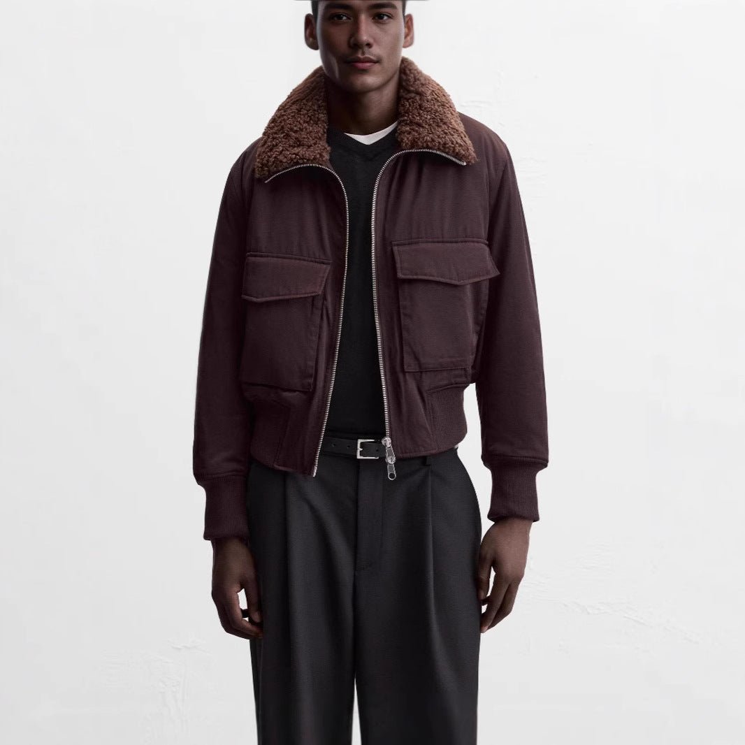 Men's Stand - Up Collar Cotton - Padded Coat – Dark Purple Winter Jacket - MRC STOREJacketsMy StoreMen's Stand - Up Collar Cotton - Padded Coat – Dark Purple Winter JacketMRC STORECJXZ227075603CXDark PurpleL