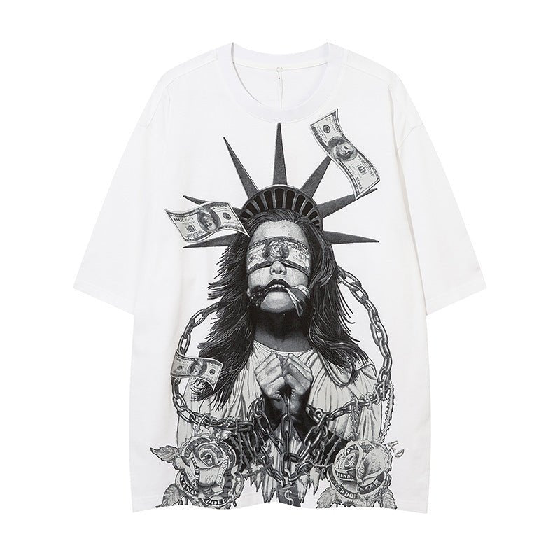 Men’s Street T-Shirt - Loose American Style - MRC STORET-ShirtsMy StoreMen’s Street T-Shirt - Loose American Style My Store MRC STORECJYH177798611KPWhiteL