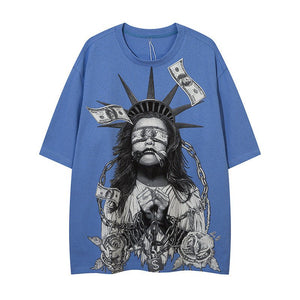 Men’s Street T-Shirt - Loose American Style - MRC STORET-ShirtsMy StoreMen’s Street T-Shirt - Loose American Style My Store MRC STORECJYH177798603CXBlueL