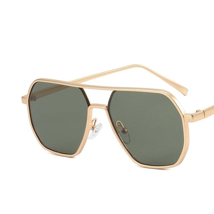Men’s UV Sunglasses - Double Beam Gold Gray - MRC STOREAccessoriesMy StoreMen’s UV Sunglasses - Double Beam Gold Gray My Store  14.95MRC STORECJCF235089405EVAs Shown In The FigureGolden Blackish Green