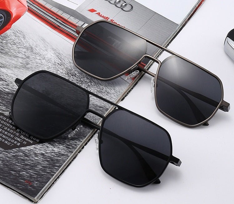 Men’s UV Sunglasses - Double Beam Gold Gray - MRC STOREAccessoriesMy StoreMen’s UV Sunglasses - Double Beam Gold Gray My Store MRC STORECJCF235089402BYAs Shown In The FigureGun Gray