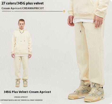 Men’s Velvet Sweatpants - Ankle Banded Pants - MRC STOREsetMy StoreMen’s Velvet Sweatpants - Ankle Banded Pants My Store  52.14MRC STORECJXX239477115OLCream apricot2XL