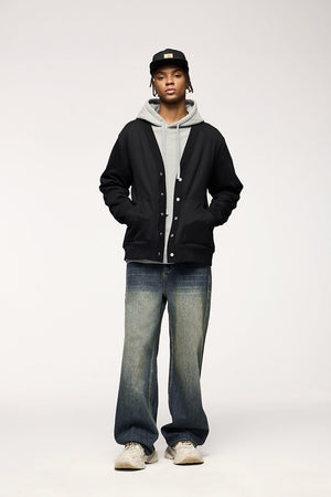 Men’s Wide Leg Jeans - Washed Cut Trousers - MRC STOREjeansMy StoreMen’s Wide Leg Jeans - Washed Cut Trousers My Store MRC STORECJXX240661303CXBlack And GrayL