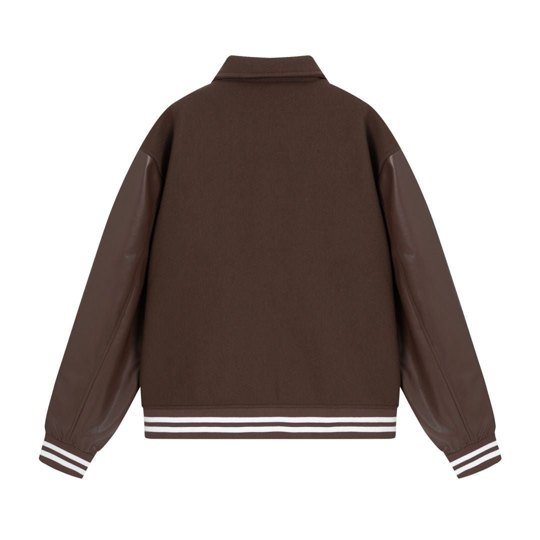 Men’s Woolen Jacket - Bone Embroidered Style - MRC STOREJacketsMy StoreMen’s Woolen Jacket - Bone Embroidered Style My Store MRC STORECJXZ240022007GTBrownL