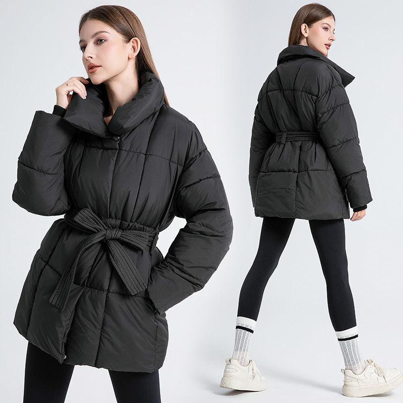 Mid - Length Down Jacket - MRC STORETopMRC STOREFashion Women's Down Jacket Mid Length - Loose Fit for European and American Style - MRC STOREMRC STORECJJK216229606FUBeigeL