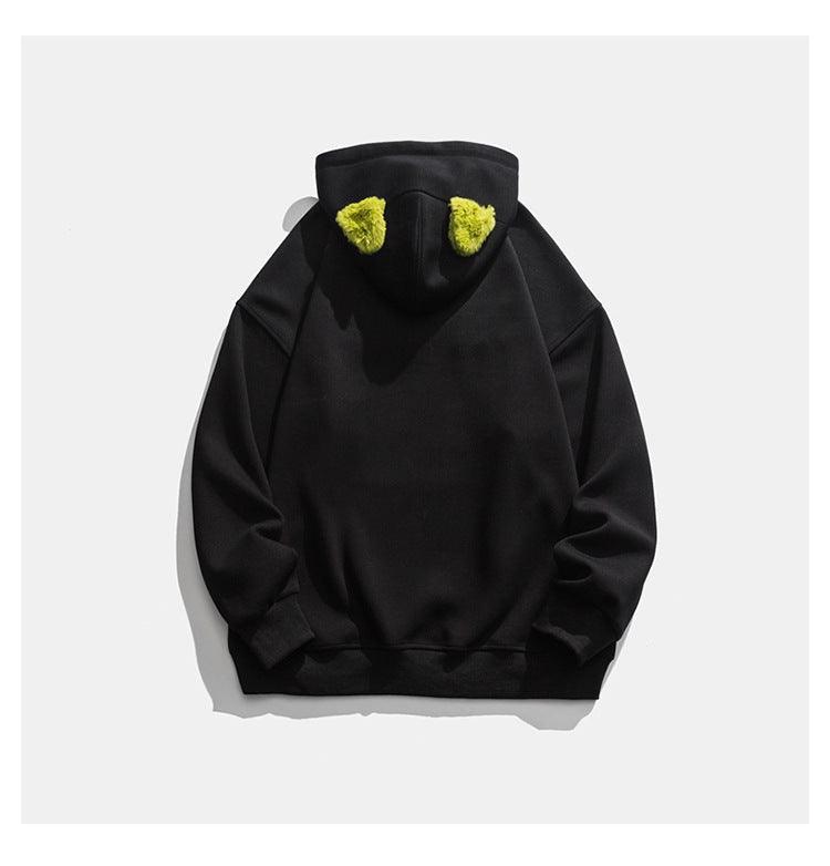 Monogram Embroidery Round Neck Hoodie - MRC STORETopMy StoreMonogram Embroidery Round Neck Hoodie - MRC STOREMRC STORECJWY172061221UFBlue2XL