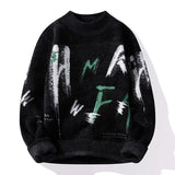 Needle Winter Fuzzy Graphic Sweater - MRC STORE