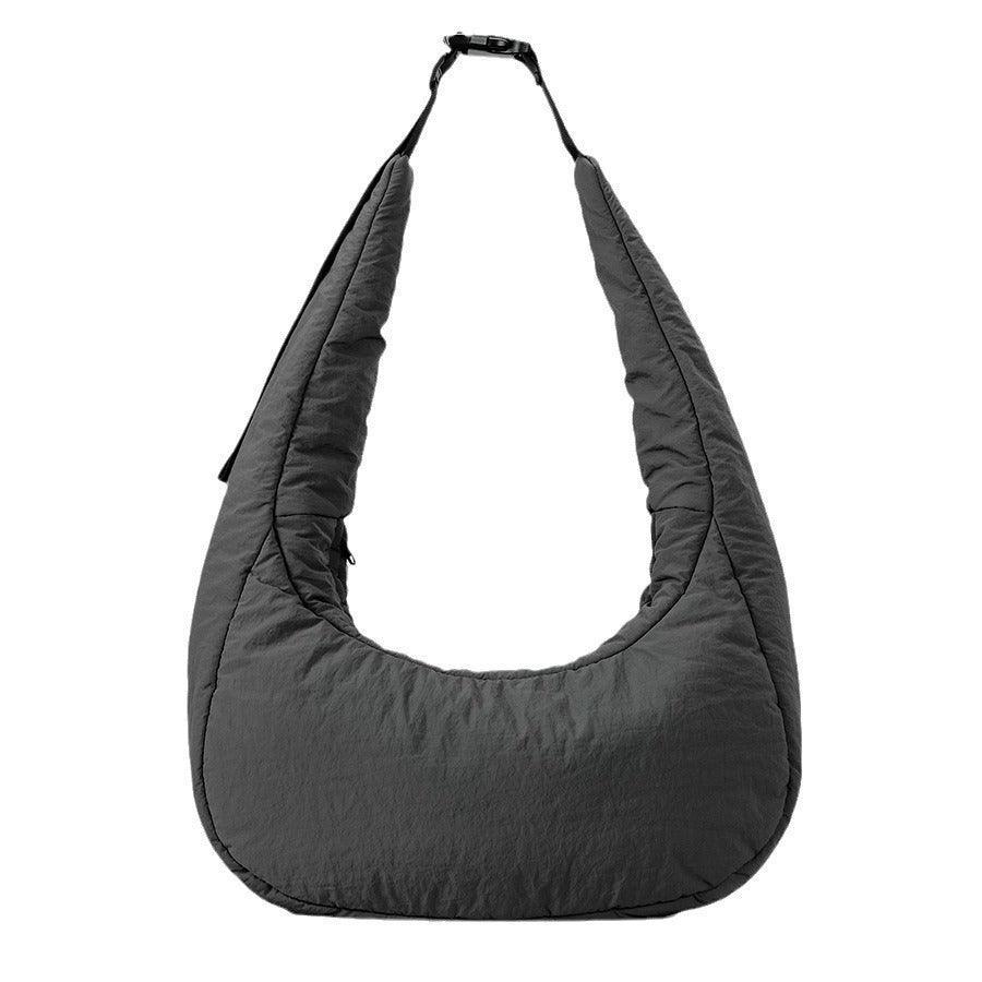 Nylon Quilted Large Large Capacity Bag - Stylish Dumpling Shape - MRC STOREAccessoriesMy StoreNylon Quilted Large Large Capacity Bag - Stylish Dumpling Shape - MRC STOREMRC STORECJNS214677701AZGray