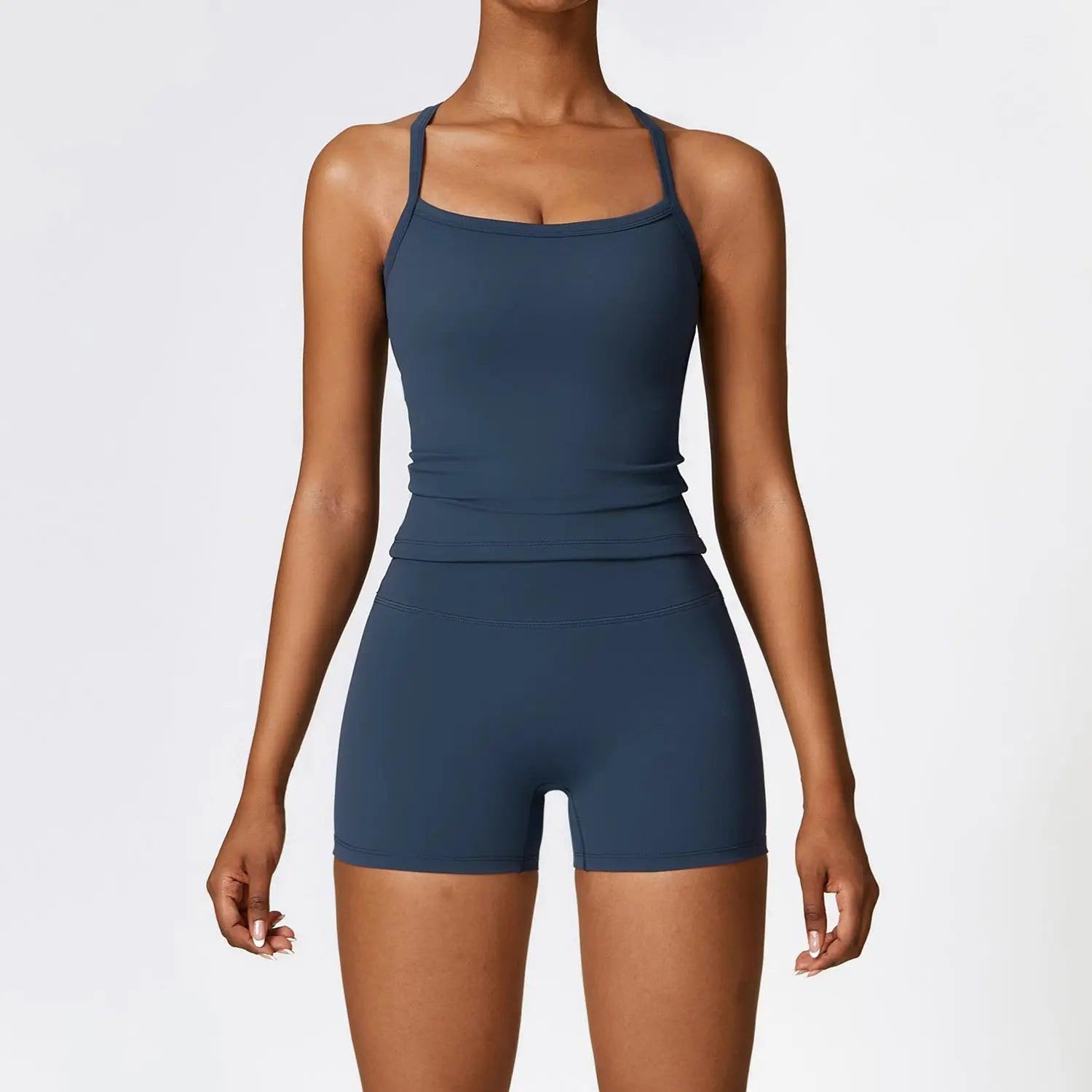 Outdoor Running Sports Set - MRC STORETopMy StoreOutdoor Running Sports Set - MRC STOREMRC STORECJTZ211428607GTTank top shorts blueL