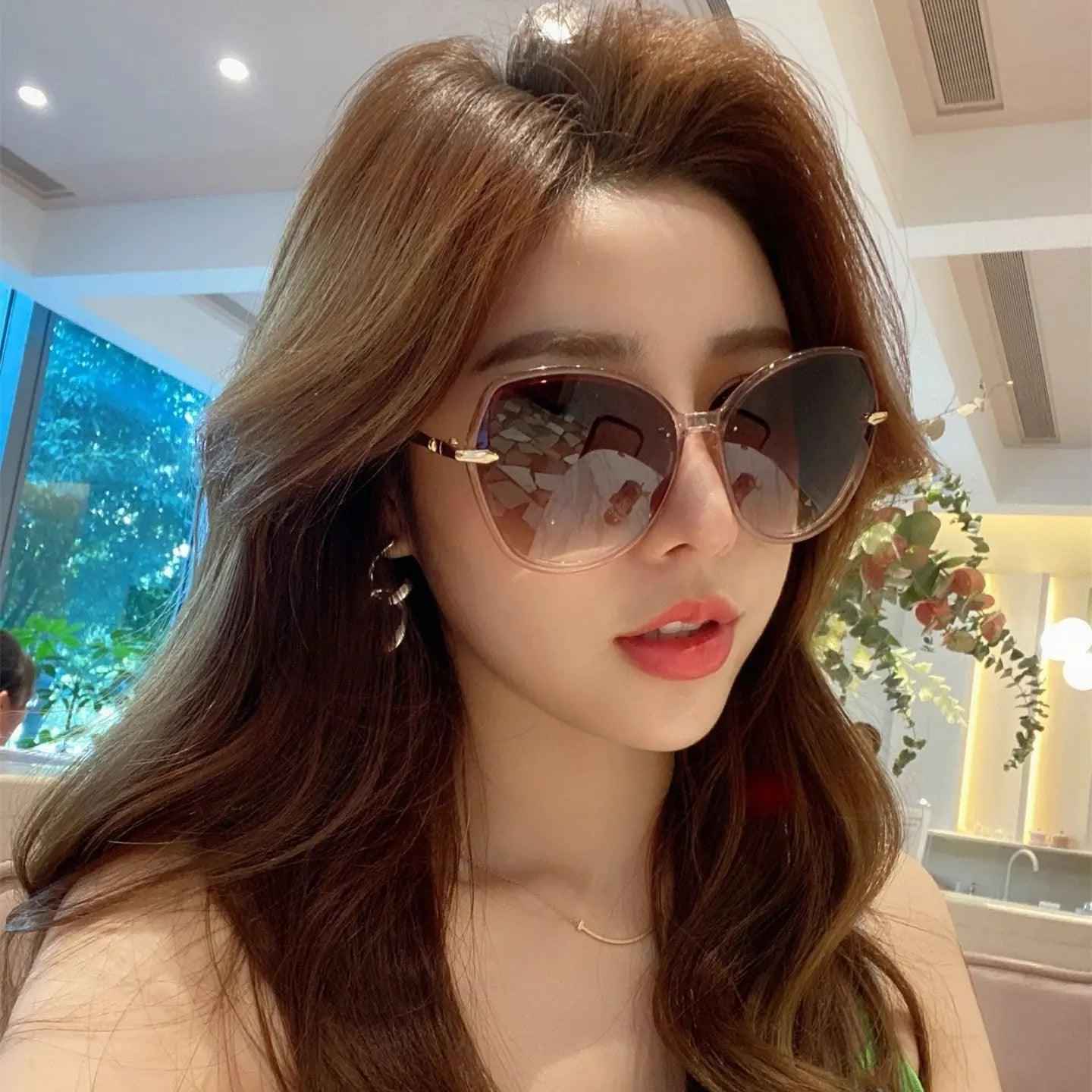 Oval Sunglasses UV400 - MRC STOREAccessoriesMy StoreOval Sunglasses UV400MRC STORECJCF206536910JQBlack Frame Black Gray