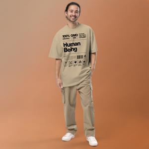 Human Being Oversized Graphic T-Shirt – Organic Style Unisex MRC STORE 