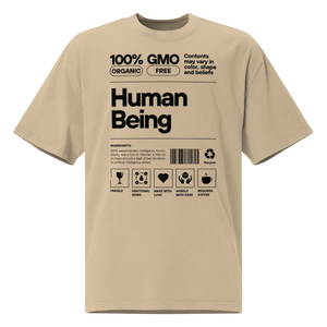 Human Being Oversized Graphic T-Shirt – Organic Style Unisex MRC STORE 