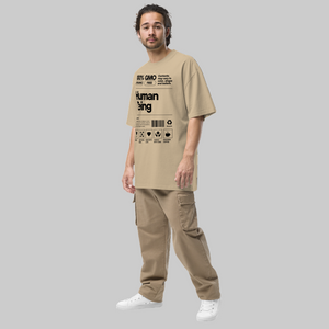 Human Being Oversized Graphic T-Shirt – Organic Style Unisex MRC STORE 