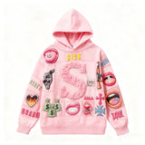 Oversized Saint Brand Graphic Hoodie - MRC STOREHoodieMRC STOREOversized Saint Brand Graphic Hoodie MRC STORE  100.99MRC STORECJWY259368319SHPink2XL