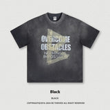 Oversized Washed Letter T-Shirt - MRC STORETopMy StoreOversized Washed Letter T-Shirt - MRC STOREMRC STORECJYH211697603CXBlackL