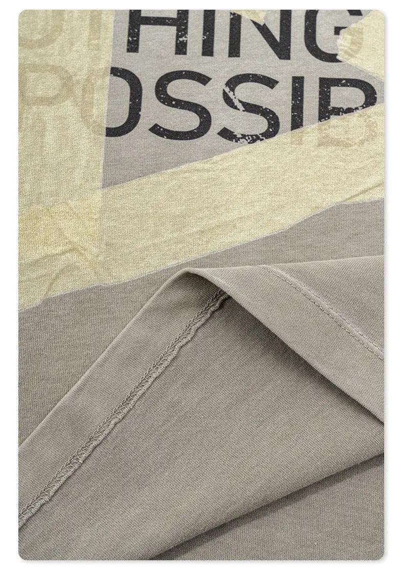 Oversized Washed Letter T-Shirt - MRC STORETopMy StoreOversized Washed Letter T-Shirt - MRC STOREMRC STORECJYH211697608HSLight GrayL