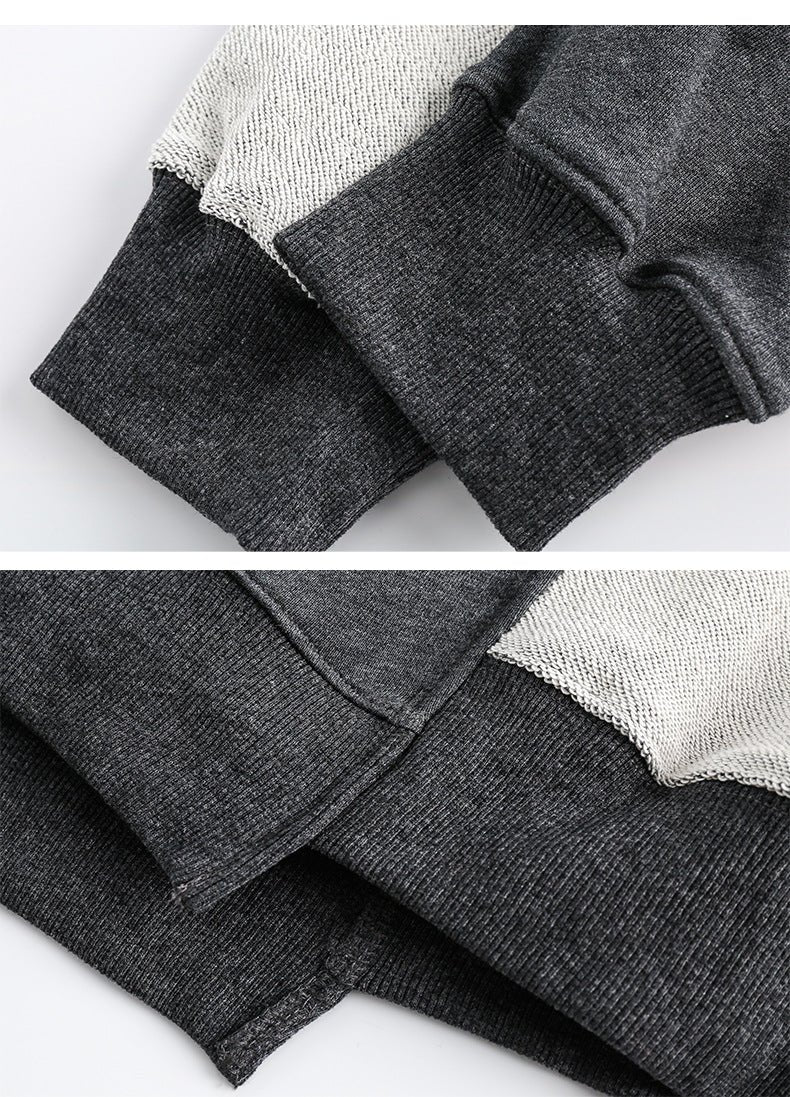 Patchwork Sweater - Loose Round Neck - MRC STORESweaters & HoodiesMy StoreMen’s Patchwork Sweater - Loose Round Neck My Store MRC STORECJXZ231557308HSBlue2XL