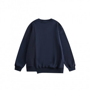 Patchwork Sweater - Loose Round Neck - MRC STORESweaters & HoodiesMy StoreMen’s Patchwork Sweater - Loose Round Neck My Store MRC STORECJXZ231557308HSBlue2XL