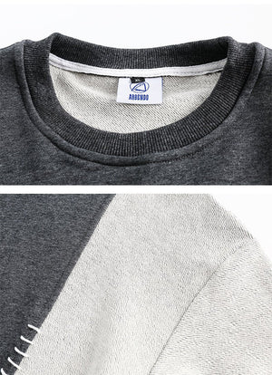 Patchwork Sweater - Loose Round Neck - MRC STORESweaters & HoodiesMy StoreMen’s Patchwork Sweater - Loose Round Neck My Store MRC STORECJXZ231557308HSBlue2XL