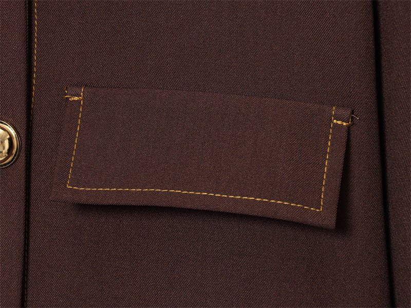 Piped Short Jacket & Flare Pants Set - MRC STOREsetMRC STOREPiped Short Jacket & Flare Pants Set MRC STORE MRC STORECJLS260800808HSPantsL