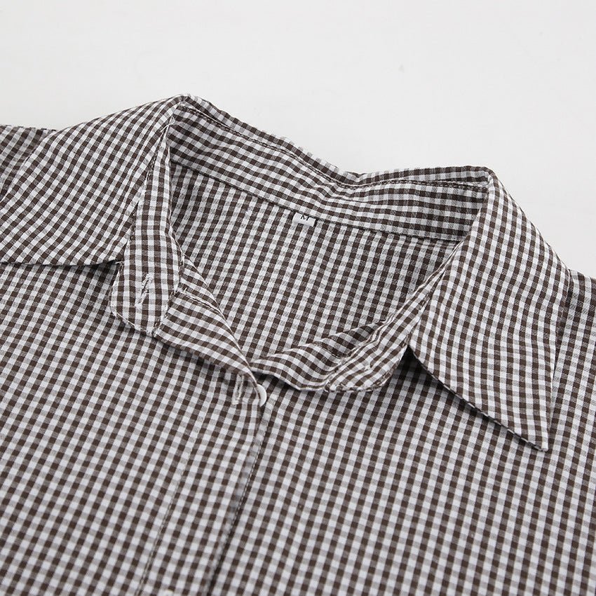 Plaid Shirt - Loose Cotton Fit - MRC STOREshirtMy StoreWomen’s Plaid Shirt - Loose Cotton 65cm Fit My Store MRC STORECJYD210691303CXPlaidL