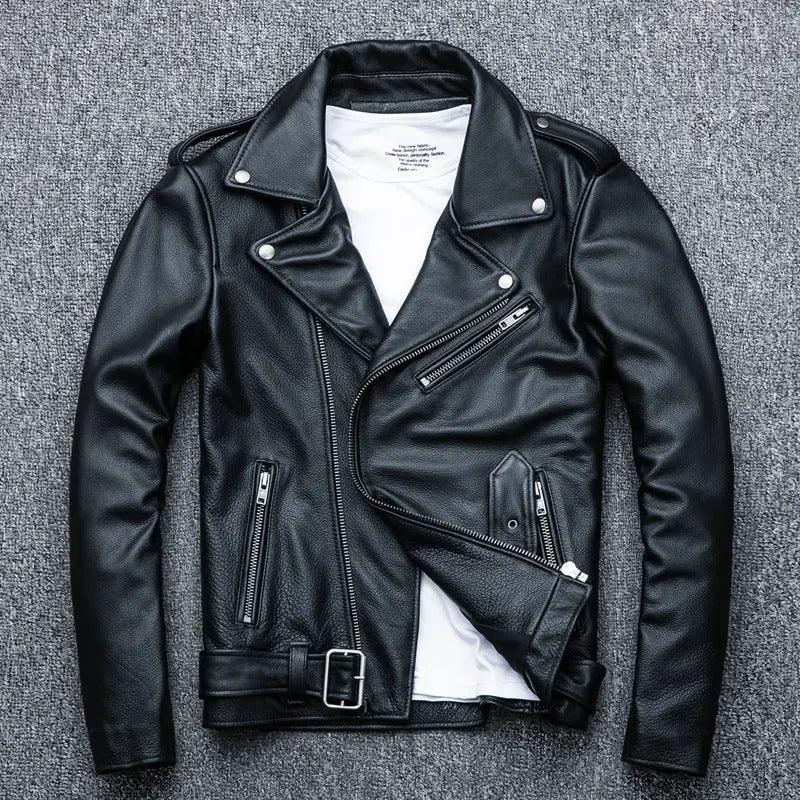 Pure Cowhide Biker Leather Jacket - MRC STORETopMy StorePure Cowhide Biker Leather Jacket - MRC STOREMRC STORECJYD207591403CXBlackL