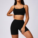 Quick Drying Workout Outfit - Brushed Tight - Fit Activewear for Running & Fitness - MRC STOREyoga clothesMy StoreQuick Drying Workout Outfit - Brushed Tight - Fit Activewear for Running & Fitness - MRC STOREMRC STORECJDK218283903CXBra Set BlackL