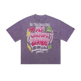 Retro Distressed Letter T-Shirt – Washed Cotton - MRC STORET-ShirtsMy StoreRetro Distressed Letter Print T-Shirt – Washed and Dyed Cotton for Everyday Style - MRC STOREMRC STORECJYH226752606FUPurpleL