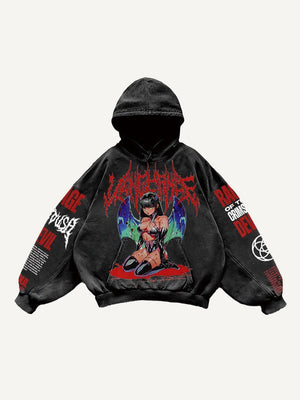 Retro Graphic Pullover Hoodie - MRC STOREHoodieMRC STORERetro Graphic Pullover Hoodie MRC STORE  70.99MRC STORECJWY256878413MNBlack2XL