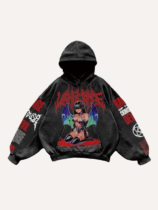 Retro Graphic Pullover Hoodie - MRC STOREHoodieMRC STORERetro Graphic Pullover Hoodie MRC STORE  70.99MRC STORECJWY256878413MNBlack2XL