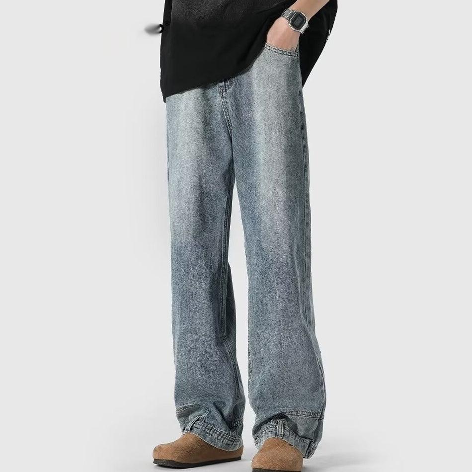 Retro High Street Jeans – Straight - Leg Loose Cotton Trousers for Couples - MRC STOREjeansMy StoreRetro High Street Jeans – Straight - Leg Loose Cotton Trousers for Couples - MRC STOREMRC STORECJXX228205005EVBlue2XL