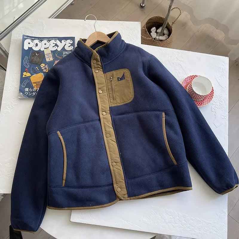 Retro Mountain Patchwork Sweater - MRC STORETopMy StoreRetro Mountain Patchwork SweaterMRC STORECJPK205923812LONavy Blue2XL