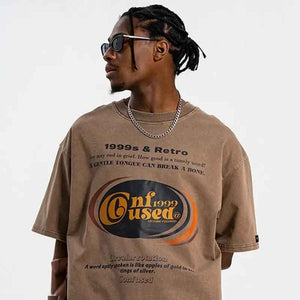 Retro Off - Shoulder T-Shirt - MRC STORET-ShirtsMy StoreRetro Off - Shoulder T-ShirtMRC STORECJYH199686203CXBrownL