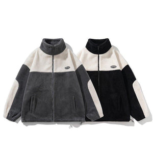 Retro Plaid Lambswool Turtleneck Jacket - MRC STOREJacketsMRC STORERetro Plaid Lambswool Turtleneck Jacket – Warm Unisex Fashion in Black and Gray - MRC STOREMRC STORECJXZ185674102BYBlackL