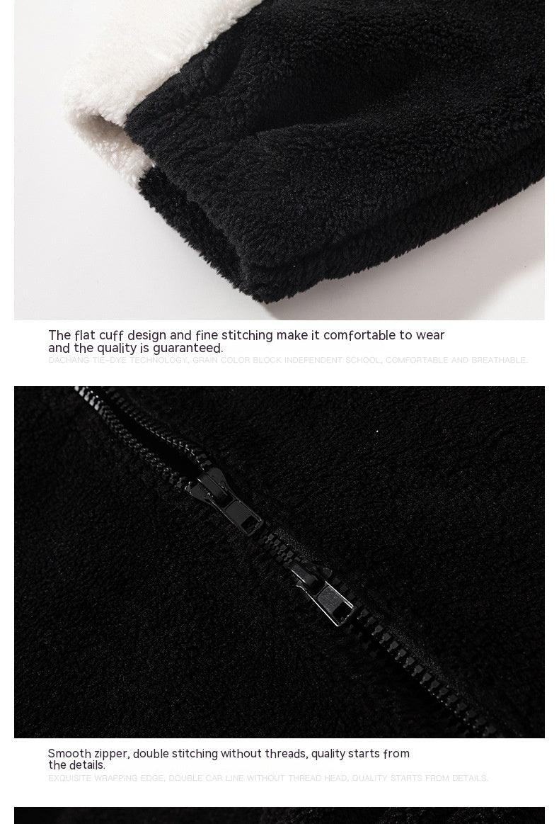 Retro Plaid Lambswool Turtleneck Jacket - MRC STOREJacketsMRC STORERetro Plaid Lambswool Turtleneck Jacket – Warm Unisex Fashion in Black and Gray - MRC STOREMRC STORECJXZ185674102BYBlackL